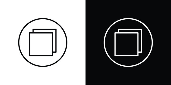 Copy icon in vector. Logotype icons
