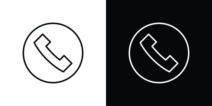 Incoming Call icon in vector. Logotype icons