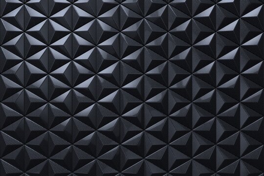 Dark faceted geometric triangle pattern background texture