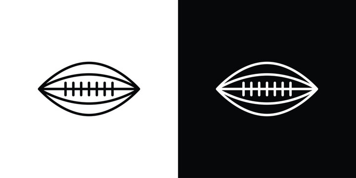 Rugby icon in vector. Logotype icons