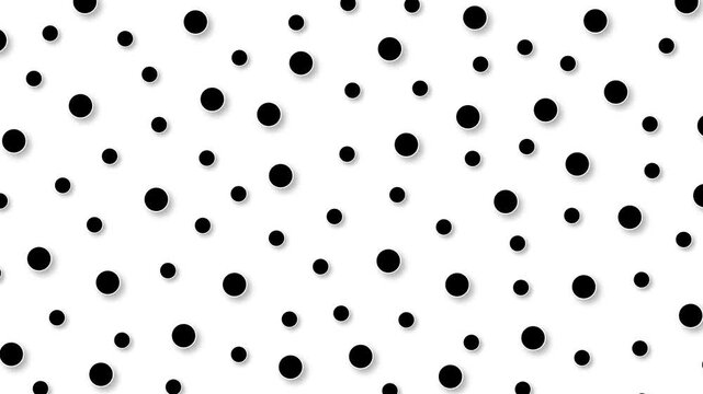 black and white dots background