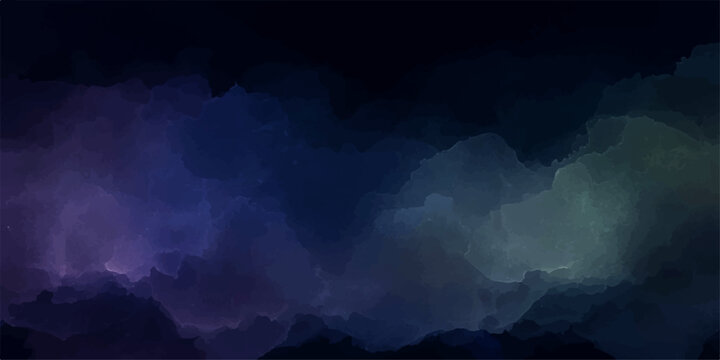 Abstract blue sky with clouds and natural weather landscape