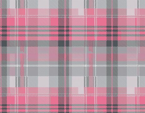 perfection fabric seamless marketing textile check pattern retail tartan texture background plaid in pink and grey colors