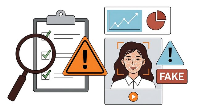 Warning signs of fake identity document and online profile