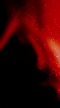 Cinematic 4K solarized amber flare background with vintage specs