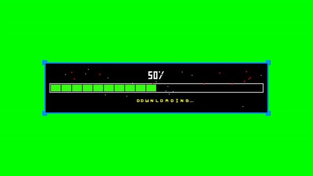 Motion of a digital thermometer displaying temperature changes from 20C to 80C on a bright green background.