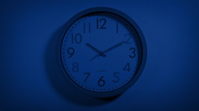 Wall Clock In The Dark Generic Interior