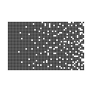 Pixel Dispersion Square Mosaic Pattern Disintegration Effect for Modern Tech and Overlay Design