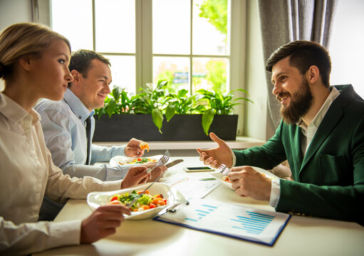 Business Lunch Discussion.