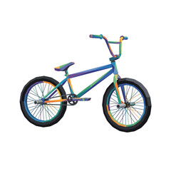 Fototapeta premium Colorful BMX bicycle illustration