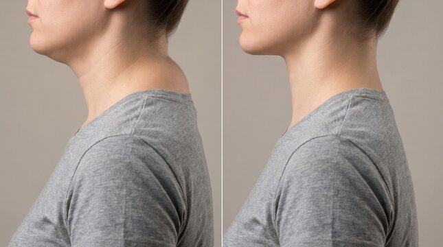Dowagers Hump Neck Fat Posture Correction Therapy Result