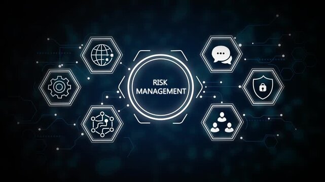 Risk Management and Assessment for Business Investment Concept. Business, Technology, mitigating potential threats that could negatively impact an organization&rsquo;s