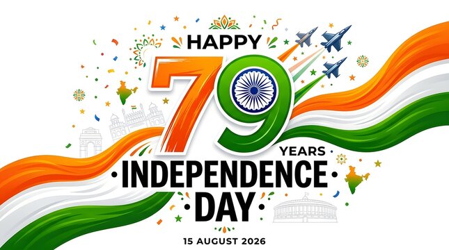 Happy 79th india independence day celebration