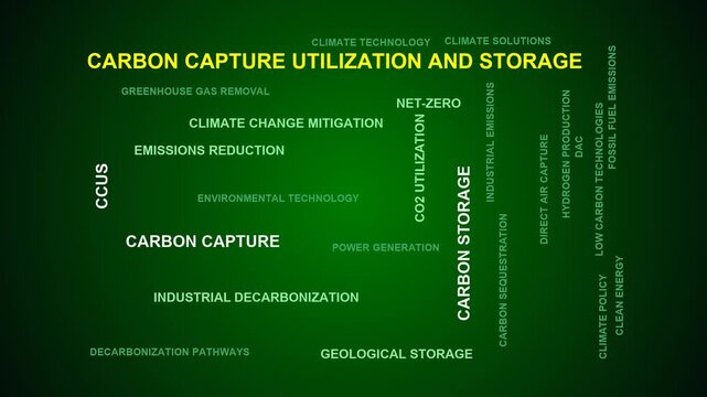 Carbon Capture Utilization And Storage Word Cloud