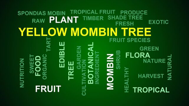 Yellow Mombin Tree Word Cloud