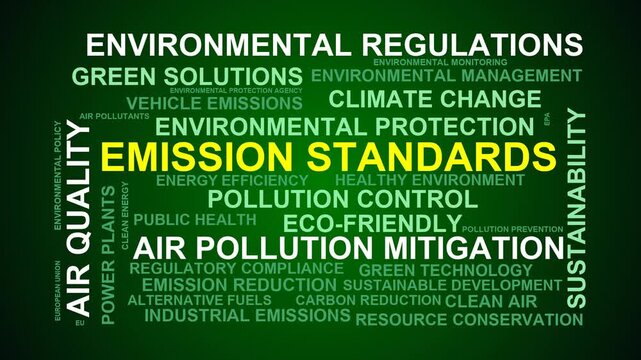 Emission Standards Word Cloud