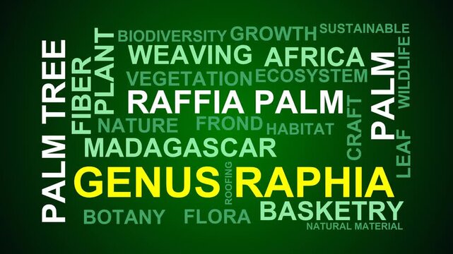 Genus Raphia Word Cloud