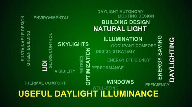 Useful Daylight Illuminance Word Cloud