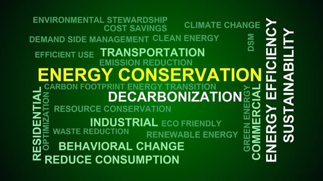 Energy Conservation Word Cloud