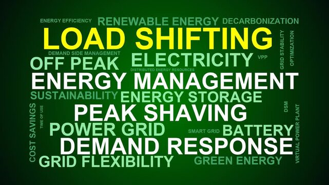 Load Shifting Word Cloud