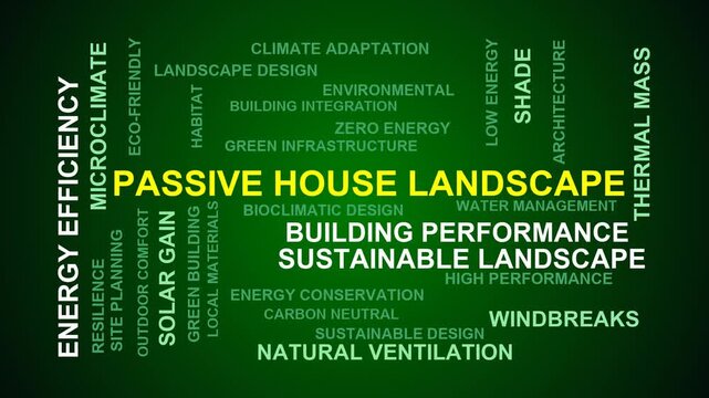 Passive House Landscape Word Cloud