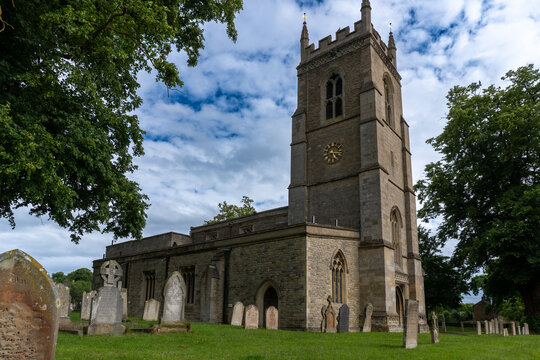The Church of St Edmund in Warkton, Northamptonshire England.