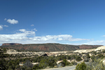 Obraz premium View of the landscape from Capitol Reef National Park Scenic Drive, Utah SR 24