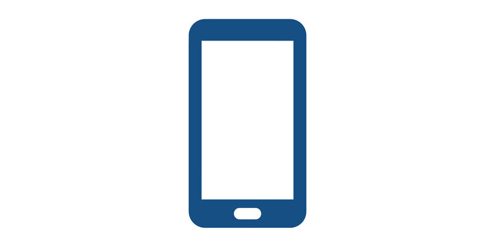 Blue Smartphone Device Isolated on Black Background For Technology Concepts