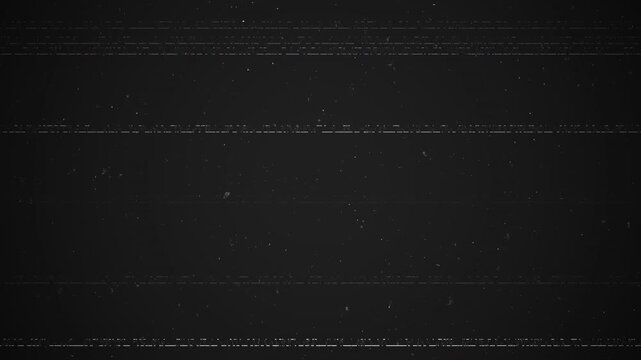 Old TV glitch overlay effect with static lines on a dark background