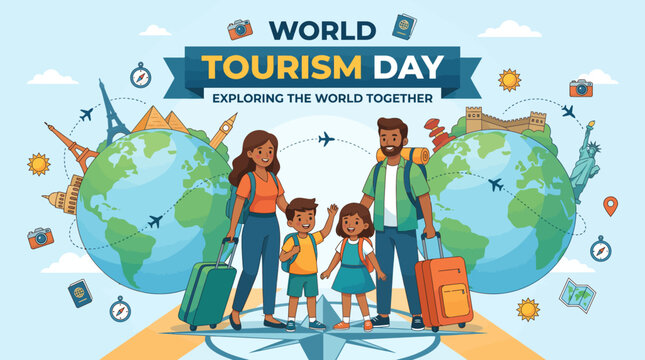 Family on World Tourism Day.