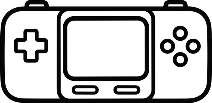 Portable Game Console Icon - Retro Entertainment Device