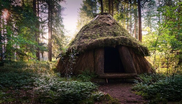 baba yaga s hut in an enchanted forest