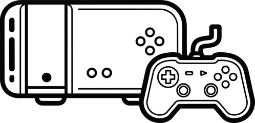 Video Game Console and Controller Icon © kumara