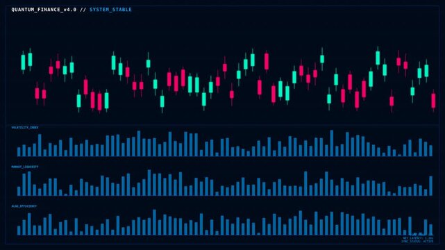 Motion Data Visualization Video Showing Dynamic Digital Graphs and Fluctuating Data Streams in Motion.