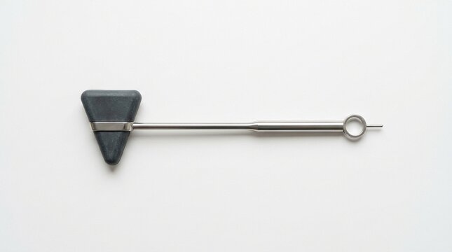 Reflex hammer isolated on white background for neurological examination equipment concept