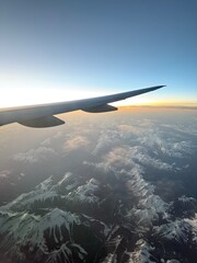 Fototapeta premium view from airplane window