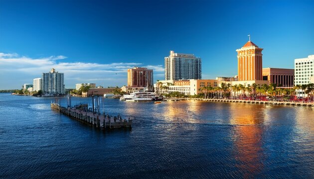 st petersburg florida waterfront and st pete pier downtown skyline