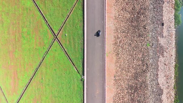 Exploring Ho Bau Can in Dong Nai, Vietnam through aerial views of the fields