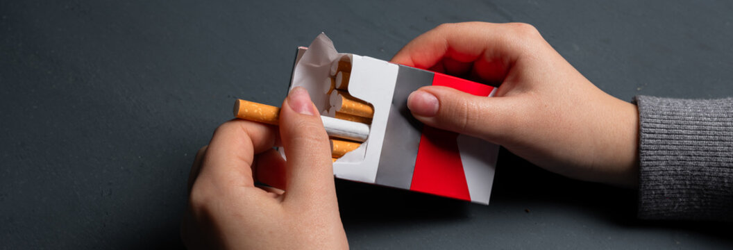Conceptual depiction of cigarette addiction, showing dependency on smoking, highlighting health risks, habitual behavior, withdrawal struggle, and the impact of nicotine on daily life.