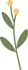 Obraz premium Yellow Plant Decoration Illustration