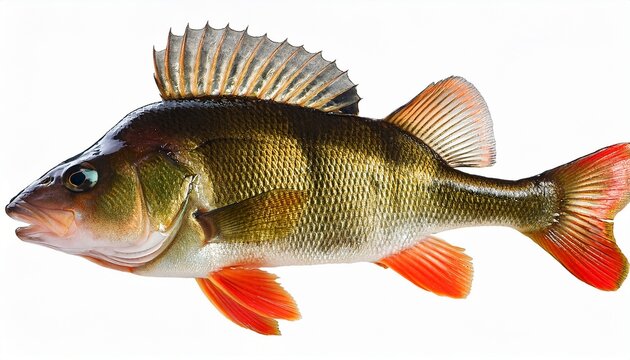 isolated perch fish freshwater sport fish perch is an excellent table fare and sport fish