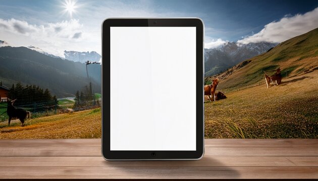 digital tablet screen mockup