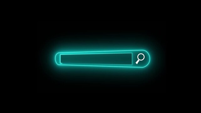 SEO search engine optimization concept, marketing ranking traffic website, internet technology for business company. search bar on virtual screen animation. 4k