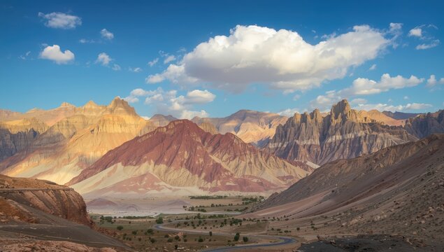 Sight of the Midiyan Mountains in Tabuk, Saudi Arabia