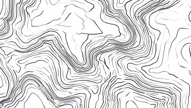 Topographic Map Contour Lines Pattern