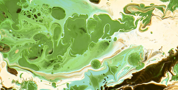 A Grunge-Inspired Painting with Water and Color Elements