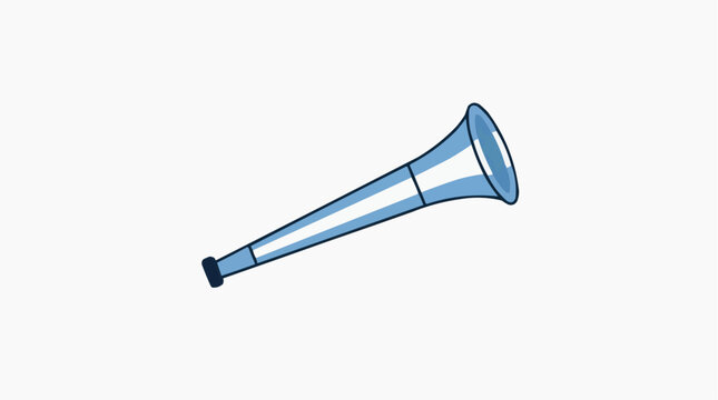 Stadium Horn in Argentina Team Colors, Cheering Fan Icon for Sports Events, Match Day Marketing, Excitement and Team Spirit