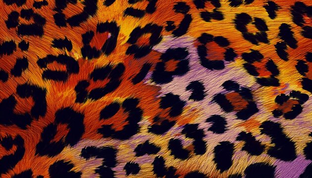 animal print leopard wool texture fluffy bright background rich real jaguar skin pattern modern fabric print