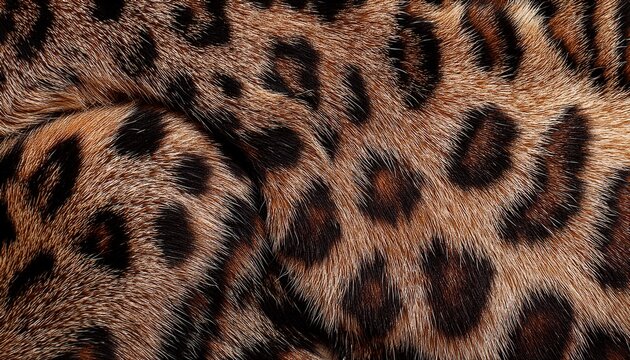 leopard print fluffy background fur texture