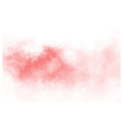 Fototapeta premium Abstract Red Smoke Cloud Wisps on Transparent Background